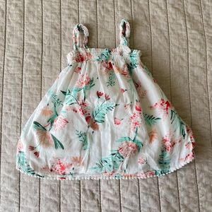 Old Navy White Dress with Flowers